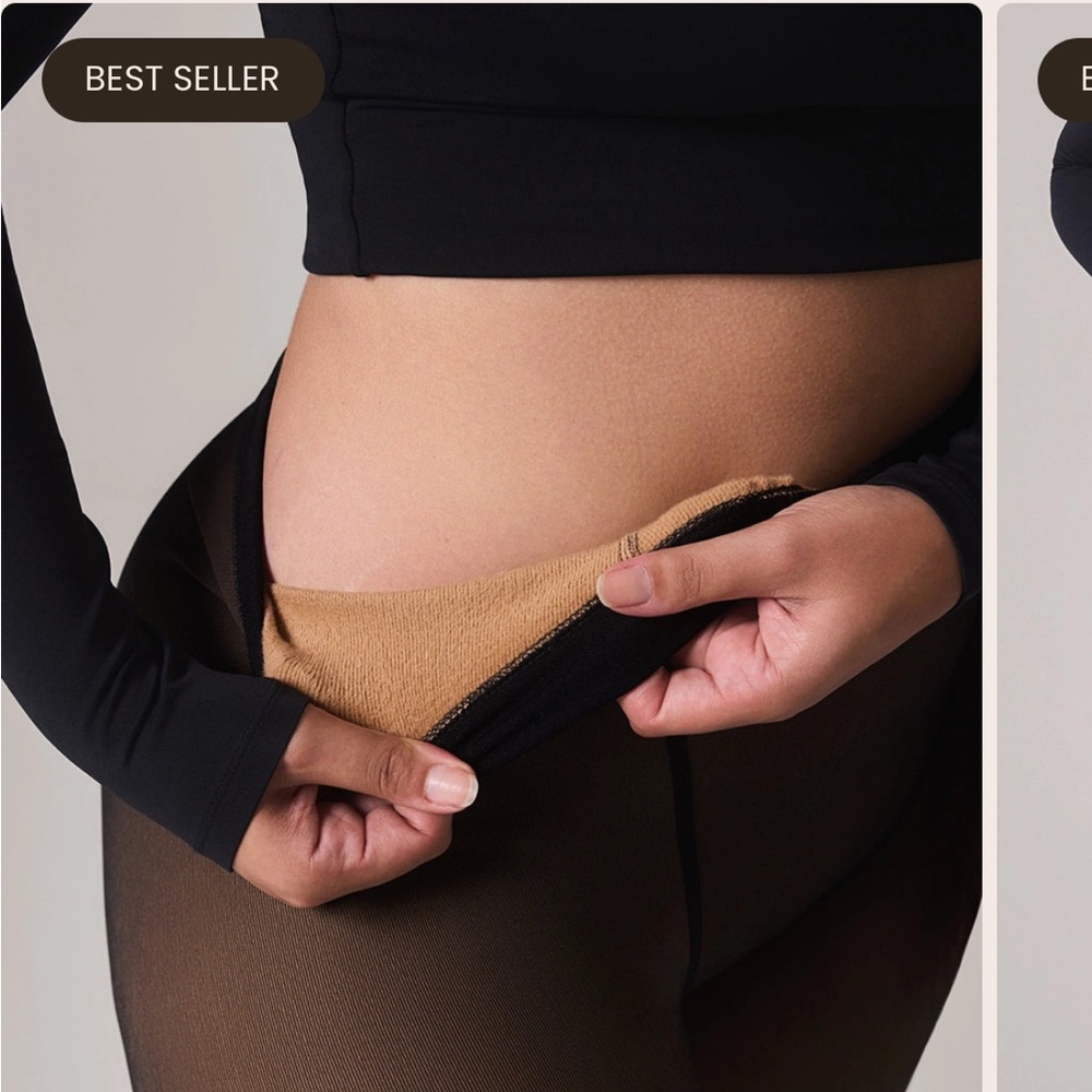 Noosh sheer illusion fleece tights